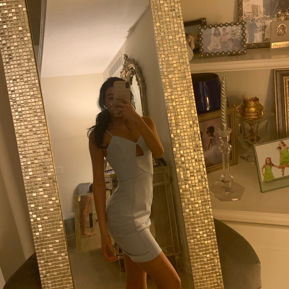 Tiger mist mini light blue dress